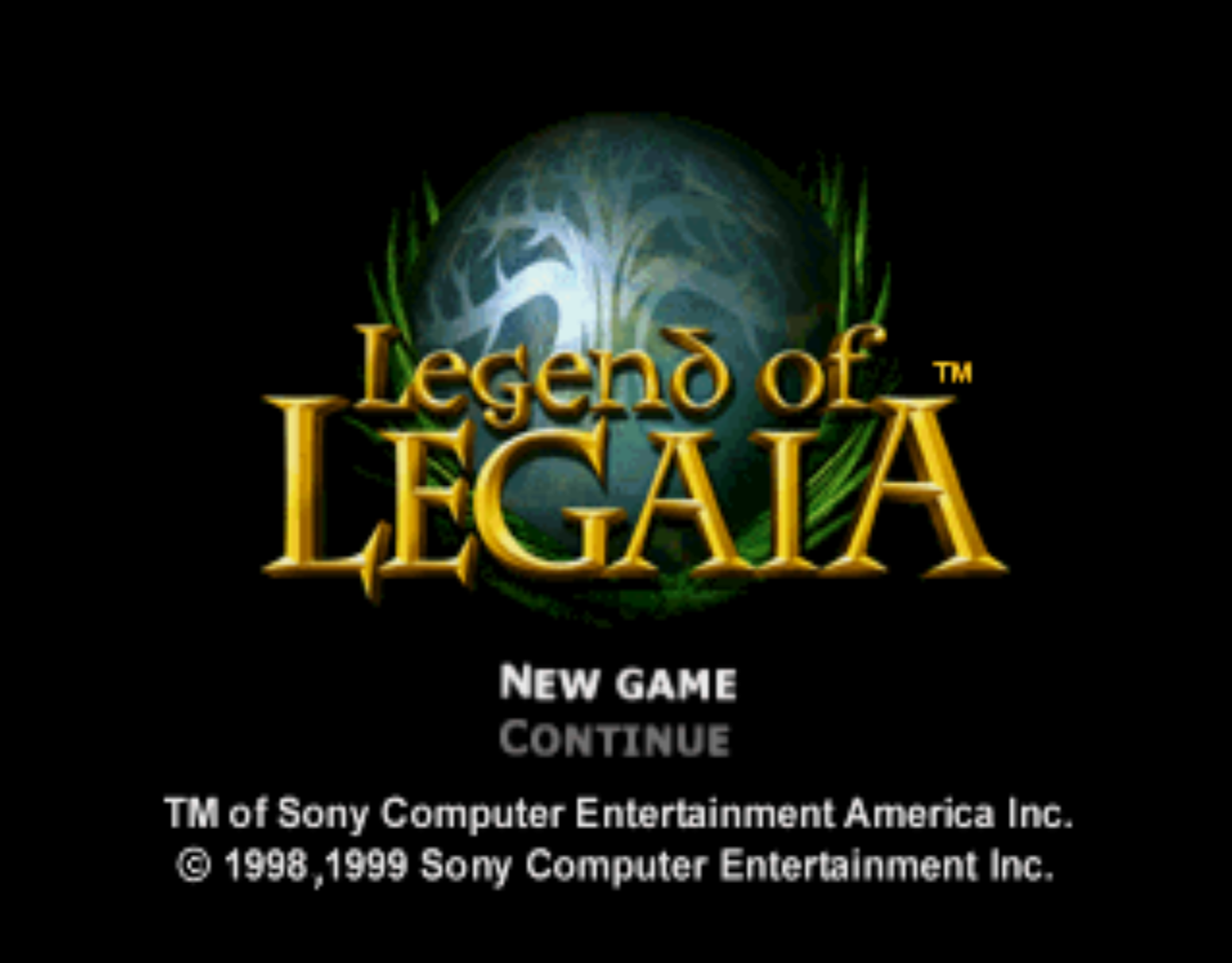 Legend of Legaia Title Screen